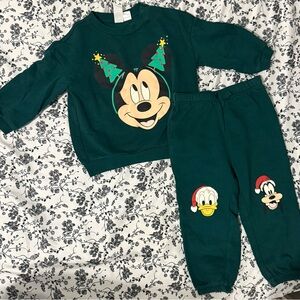 H&M Disney Mickey Mouse Sweatshirt and Sweatpants set